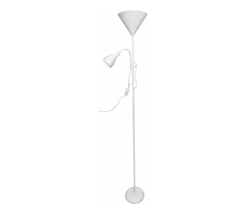 Lampy  light Stojacia lampa WENDY 1xE27/100W/230V + 1xE14/40W biela 3070FLBL/BL