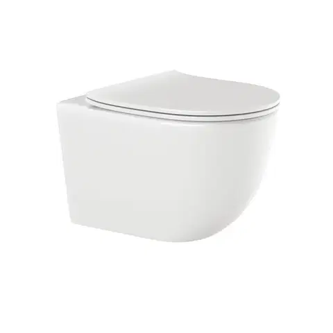 Záchody INVENA - Závesná WC misa TINOS, vrátane soft/close sedátka CE-91-001-W