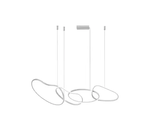 Svietidlá  PND-22412-S4-WH - LED luster FONTE na lanku, 60 W, 230 V, biela PND-22412-S4-WH