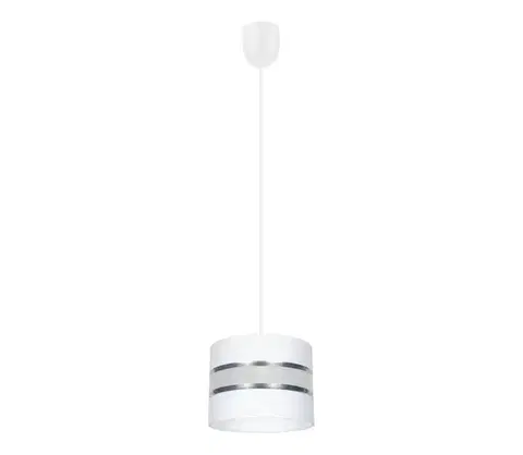 Svietidlá  Luster na lanku CORAL S 1xE27/60W/230V biela 0616