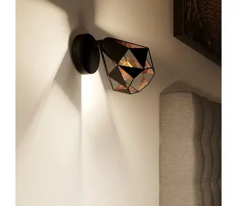 Svietidlá Eglo 43715 - Nástenné bodové svietidlo CARLTON 1xE27/40W/230V 43715