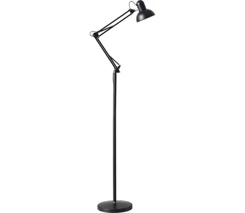 Lampy  Flexibilná stojacia lampa AURIQ 1xE27/60W/230V 184 cm čierna KLLATCZ
