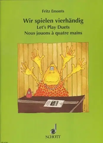 Hudba - noty, spevníky, príručky Wir spielen vierhandig - Let's Play Duets - Fritz Emonts