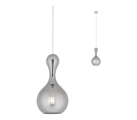 Svietidlá Redo 01-2256 - Luster na lanku LOB 1xE27/42W/230V pr. 18 cm šedá 01-2256