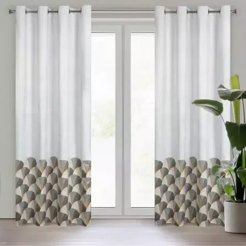 Závesy do spálne Záves GINA 140X250 na priechodkách 387294