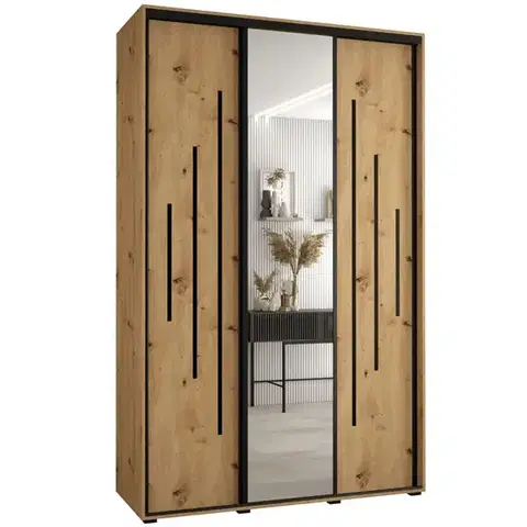 Šatníkové skrine Skriňa 45 Canaris 13 180 artisan/čierna