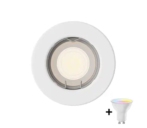Svietidlá Philips - LED RGBW stmievateľné podhľadové svietidlo PERIDOT 1xGU10/6,5W/230V biela P7275+AI2363
