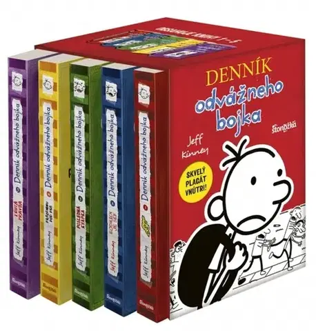 Dobrodružstvo, napätie, western Denník odvážneho bojka box 1 – 5 - Jeff Kinney