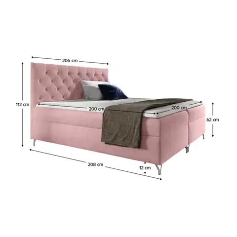 Boxspring Boxspringová posteľ GUINEVRA 4 Tempo Kondela
