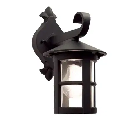 Svietidlá Elstead - Vonkajšie nástenné svietidlo HEREFORD 1xE27/100W/230V IP43 BL21-BLACK-E27