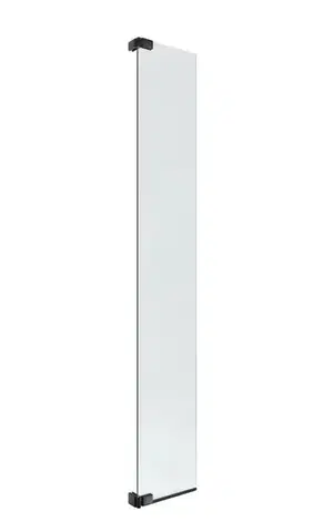 Kúpeľňové batérie SAT - Otočná pántová zástena 35x200cm SAT, čierna, SIKOWIROZPANTC SIKOWIROZPANTC