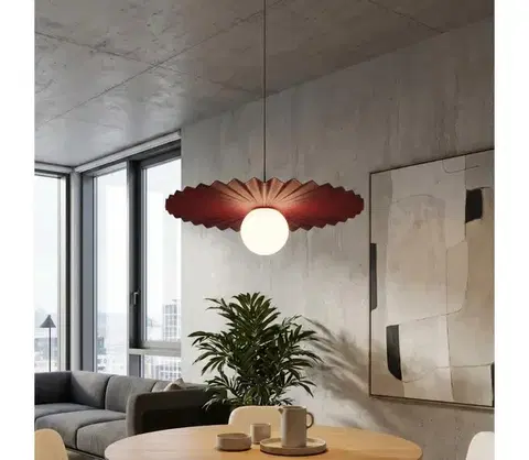 Svietidlá EMIBIG Luster na lanku UMBRA 1xG9/8W/230V červený 1729/1