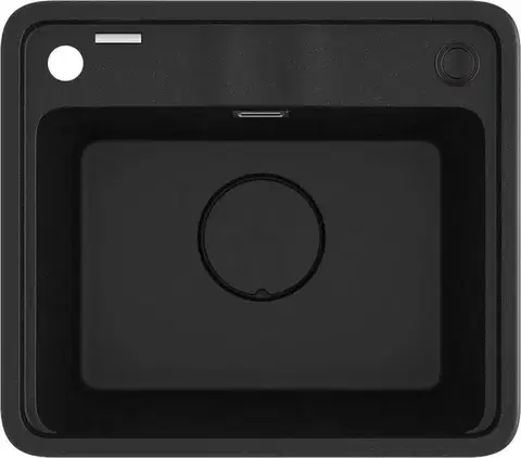 Kuchynské drezy DEANTE DEANTE - Momi metallic graphite Granitový drez, 1-bowl ZKM_G103