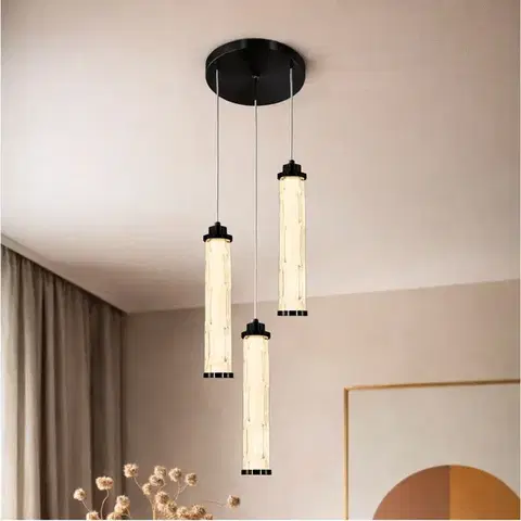 Stropná svetla CORTE lampa wisząca talerz czarny matowy 25W LED 3000K klosz bezbarwny