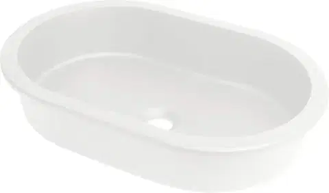 Sanitárna keramika DEANTE - Silia - Granitové umývadlo biela oval CQS_AU6U