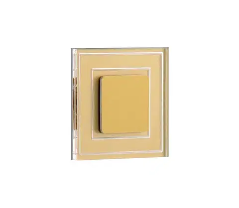 LED osvetlenie LDST KE-01-SZ-BC8 - LED schodiskové svietidlo KELLY 8xLED/1,2W/230V zlatá 3500K KE-01-SZ-BC8