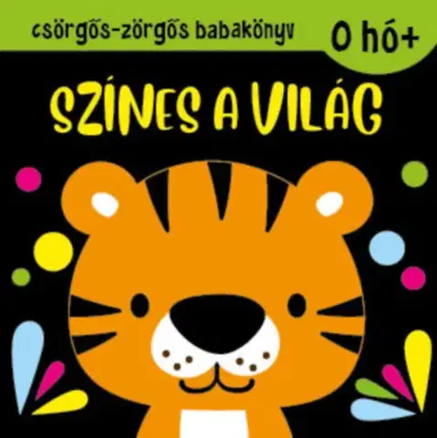 Leporelá, krabičky, puzzle knihy Csörgős-zörgős babakönyv - Színes a világ