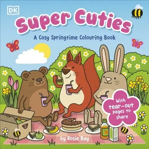 Nalepovačky, vystrihovačky, skladačky Super Cuties A Cosy Springtime Colouring Book - Rosie Bay