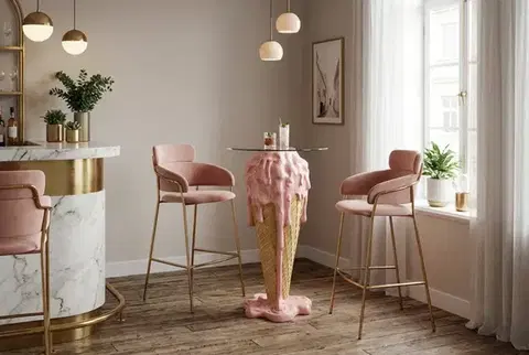 Barové stoličky Barový stôl GELATO Dekorhome