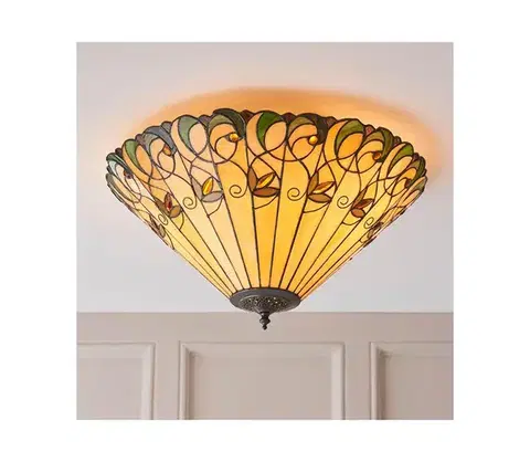 Svietidlá Endon 70706 - Stropné svietidlo Tiffany JAMELIA 2xE27/60W/230V, priemer 50 cm 70706