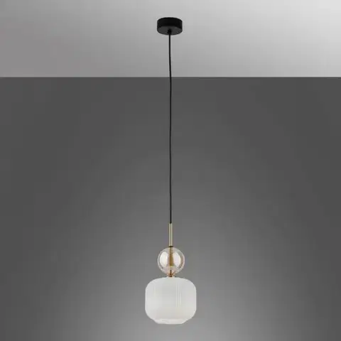 Lampy do obývačky Luster SOPHIA COGNAC WHITE 11589 LW1