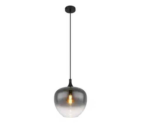 Svietidlá Globo 15548H1 - Luster na lanku MAXY 1xE27/60W/230V čierna 15548H1
