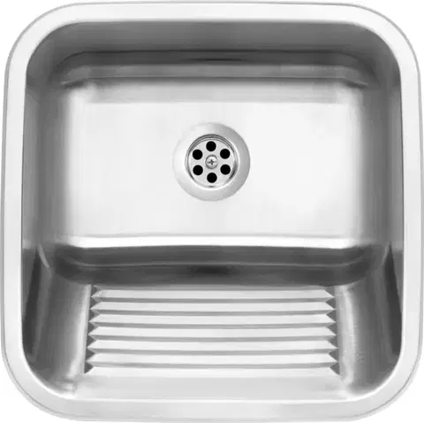 Kuchynské drezy DEANTE DEANTE - Technický drez, 1-bowl - vstavaný alebo nástenný ZYK_010A