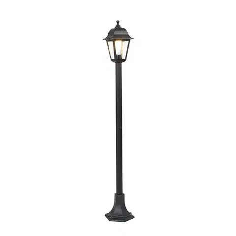 Vonkajšie svietidlá Klasická lampa čiernej farby 122 cm IP44 - Capital