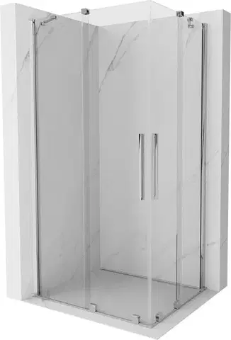 Sprchovacie kúty MEXEN/S - Velar Duo štvorcový sprchovací kút 100 x 90, transparent, chróm 871-100-090-02-01