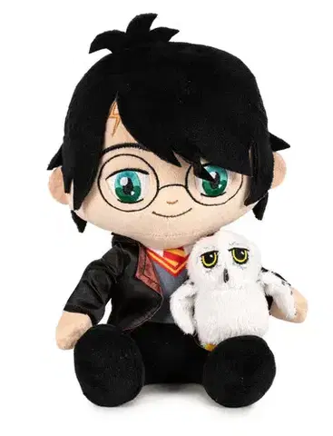 Plyšové a textilné zvieratká BARRADO HARRY POTTER Harry s hedvigou plyšová hračka 24cm