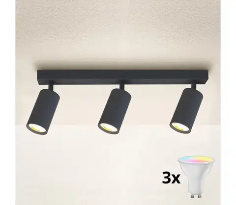 Svietidlá BRILAGI - LED Stmievateľné bodové svietidlo SELE 3xGU10/4,8W/230V antracit BG1632+3xAI2382