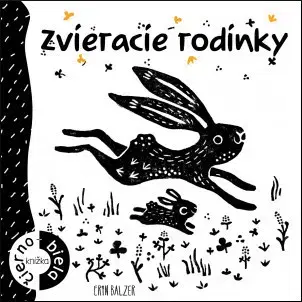 Leporelá, krabičky, puzzle knihy Zvieracie rodinky: Čiernobiela knižka - Erin Balzer