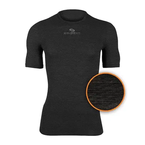 Pánske tričká Unisex termo tričko Brubeck s krátkym rukávom Graphite - S