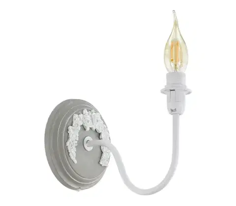Svietidlá Eglo 33005 - Nástenné svietidlo 1xE14/40W/230V biela/šedá 33005