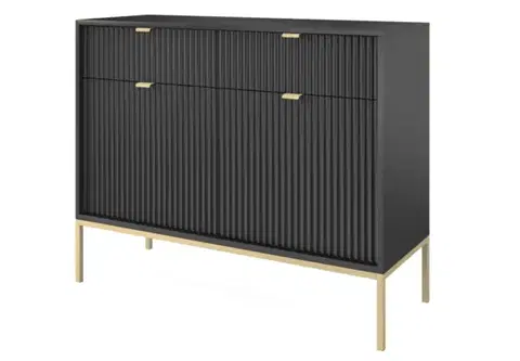 Komody ArtPS Komoda MONA KSZ-104 | čierna