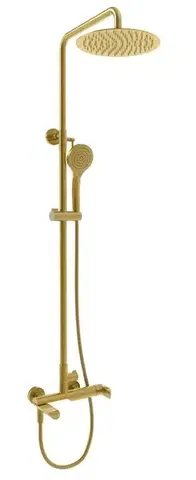 Kúpeľňové batérie Rubineta Rubineta - Sprchový set s pákovou batériou ULTRA-10 OLO GOLD, zlatá OLBA625146