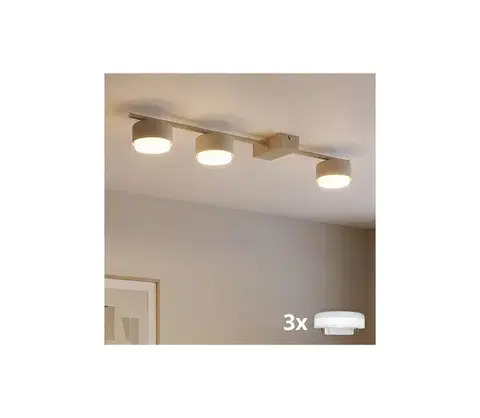 Svietidlá BRILAGI - LED RGB Stmievateľné bodové svietidlo MONO 3xGX53/14W/230V Wi-Fi Tuya béžové BG4578+3xIM1490