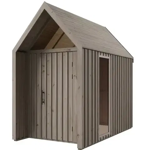 Drevené domčeky na záhradu Záhradný domček Swedish Barn 1622 sivý V3