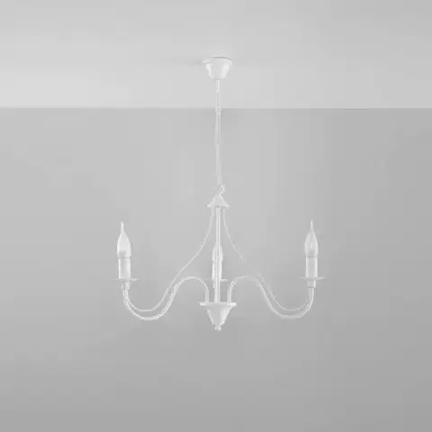 Lampy do obývačky Luster Minerwa 3 A-0213 biely