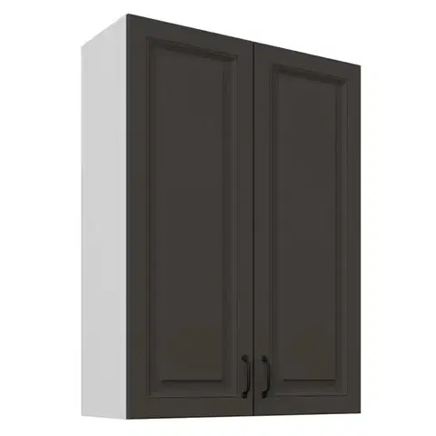 Kuchynské skrinky visiace Skrinka do kuchyne Stilo grafit matná/biely 80G-108 2F