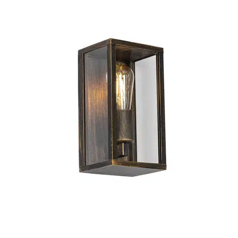 Vonkajšie nástenné svietidlá Vintage nástenná lampa starožitné zlato 26 cm IP44 - Charlois