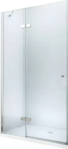 Sprchovacie kúty MEXEN - Roma Sprchové dvere krídlové 90, transparent, chróm sa stenovým profilom 854-090-000-01-00