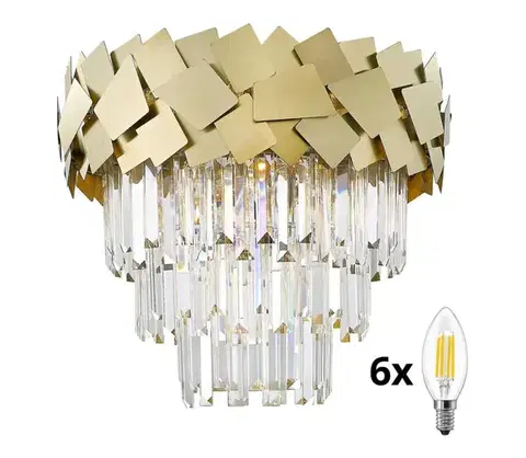 Svietidlá BRILAGI - LED krištáľové stropné svietidlo MIRAGE 6xE14/40W/230V BG-C0506-06A-B5E3