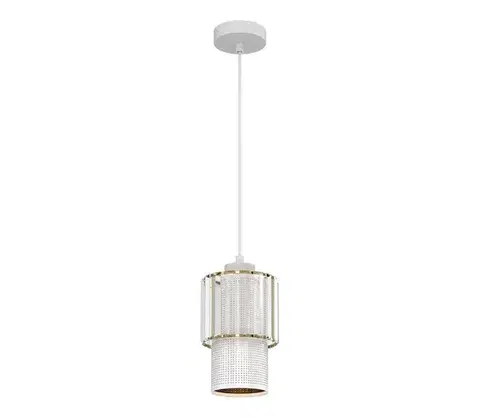 Svietidlá  Luster na lanku BLANCO 1xE27/60W/230V biela MLP8364