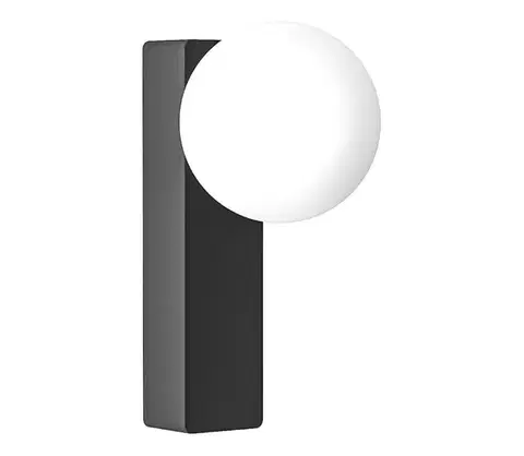 Svietidlá Open Design OR85556 - Kúpeľňové nástenné svietidlo BOLETTA 1xG9/8W/230V IP44 čierne OR85556