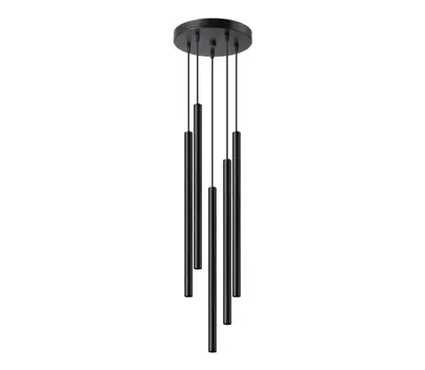 Svietidlá  SL.1176 - Luster na lanku PASTELO 5xG9/8W/230V čierna SL.1176