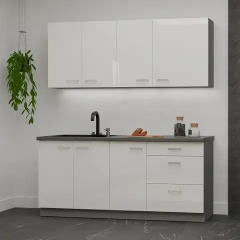 Moderný kuchynský nábytok Kuchynská Linka Bianka 180 cm bez pracovnej dosky