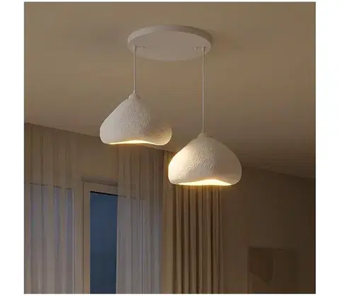 Svietidlá BRILAGI - Závesný luster WABI SABI na lankách, 2xE27/40W/230V, priemer 45 cm, biela 118OPV1210