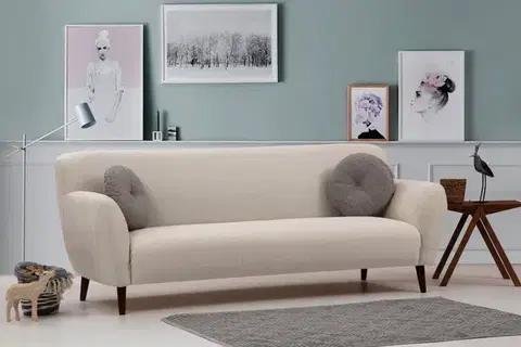 Pohovky a gauče Trojmiestna pohovka Enna - Beige