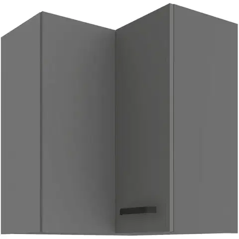 Kuchynské skrinky visiace Skrinka do kuchyne NESSA ANTRACIT 60X60 GN-72 2F (90°)